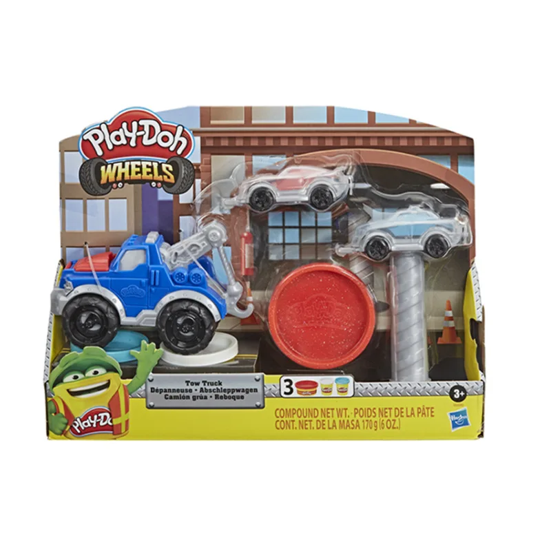 Hasbro Play Doh глина цветная дорожное движение трейлер автомобиль дети DIY ручной