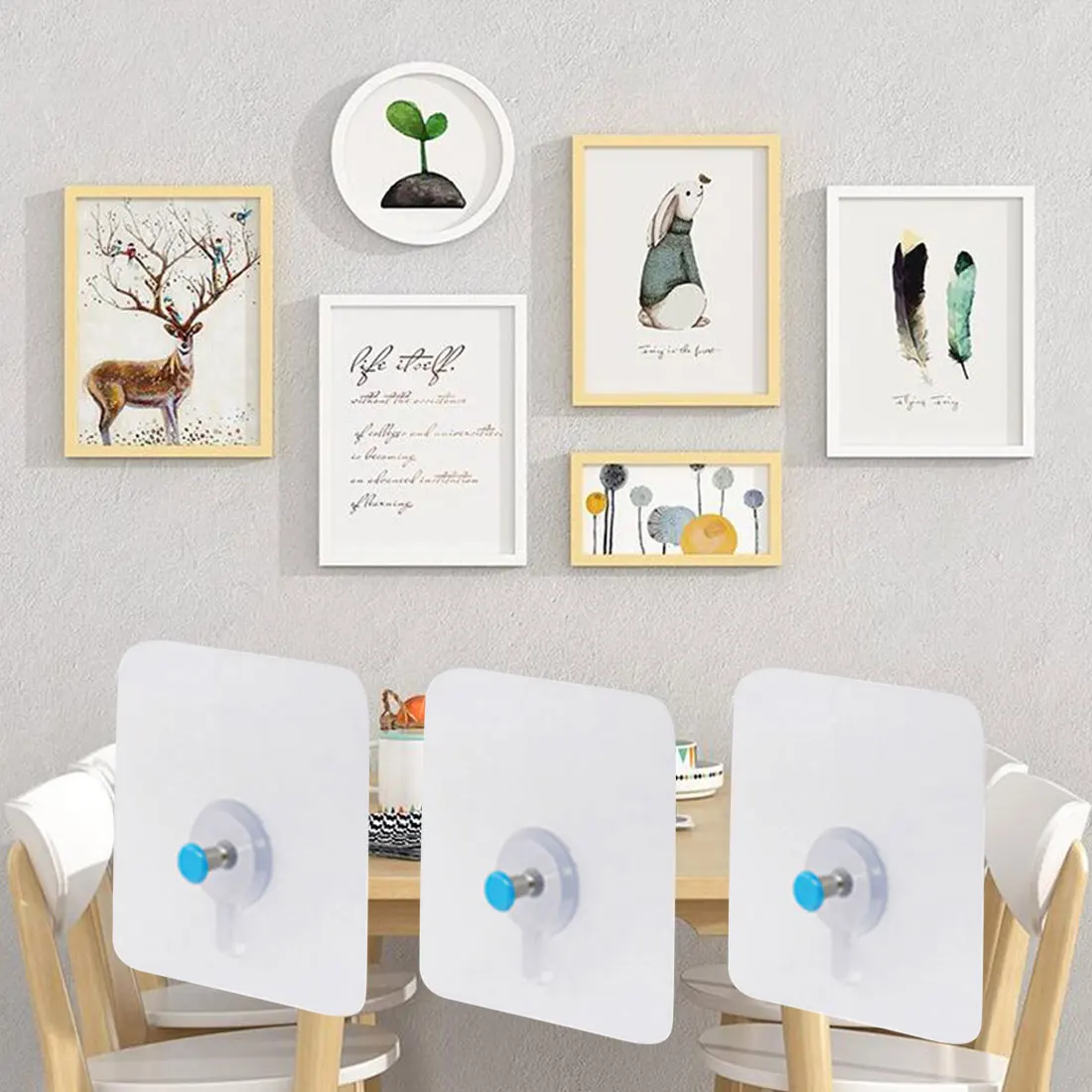 

4/12 шт./лот не оставляет отверстий немаркирующая винтовая Наклейка Настенная картина крючок невидимая бесследная жесткая стена гипсокартон...