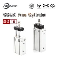 cuk16 5 10 15202530354045smc rod free mounting cylinder cduk without rotation pneumatic small cylinder with guide rod