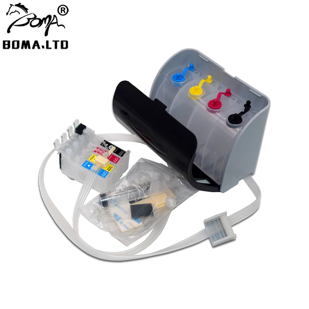 Непрерывная чернильная система BOMA.LTD T1281 Ciss оптом для чипа сброса Epson SX235W SX230 SX125 SX130