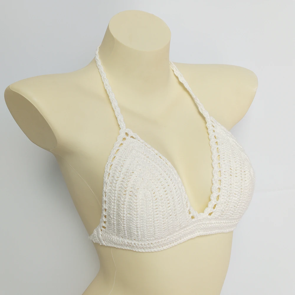 Цельные бикини купальник Mujer крючком красный верх купальника Knit Sexy Бикини Для женщин купальный бюстгальтер большой женский купальный костюм S-XL