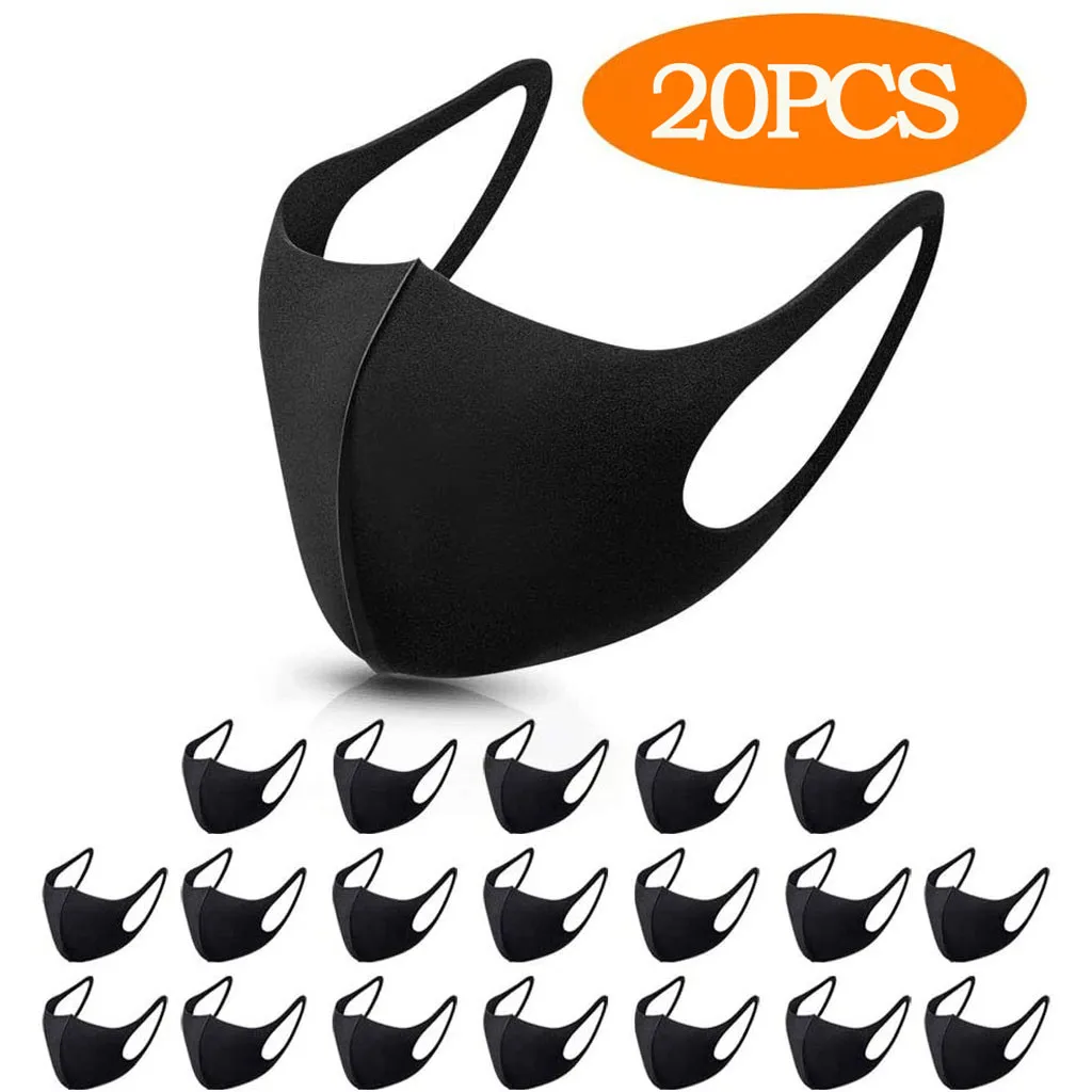 

15/20pc Reusable Face Mask Dust Pm 2.5 Filter Face Masks Replaceable Face Mouth Cover Masks Mask for Women/women Mascarillas #