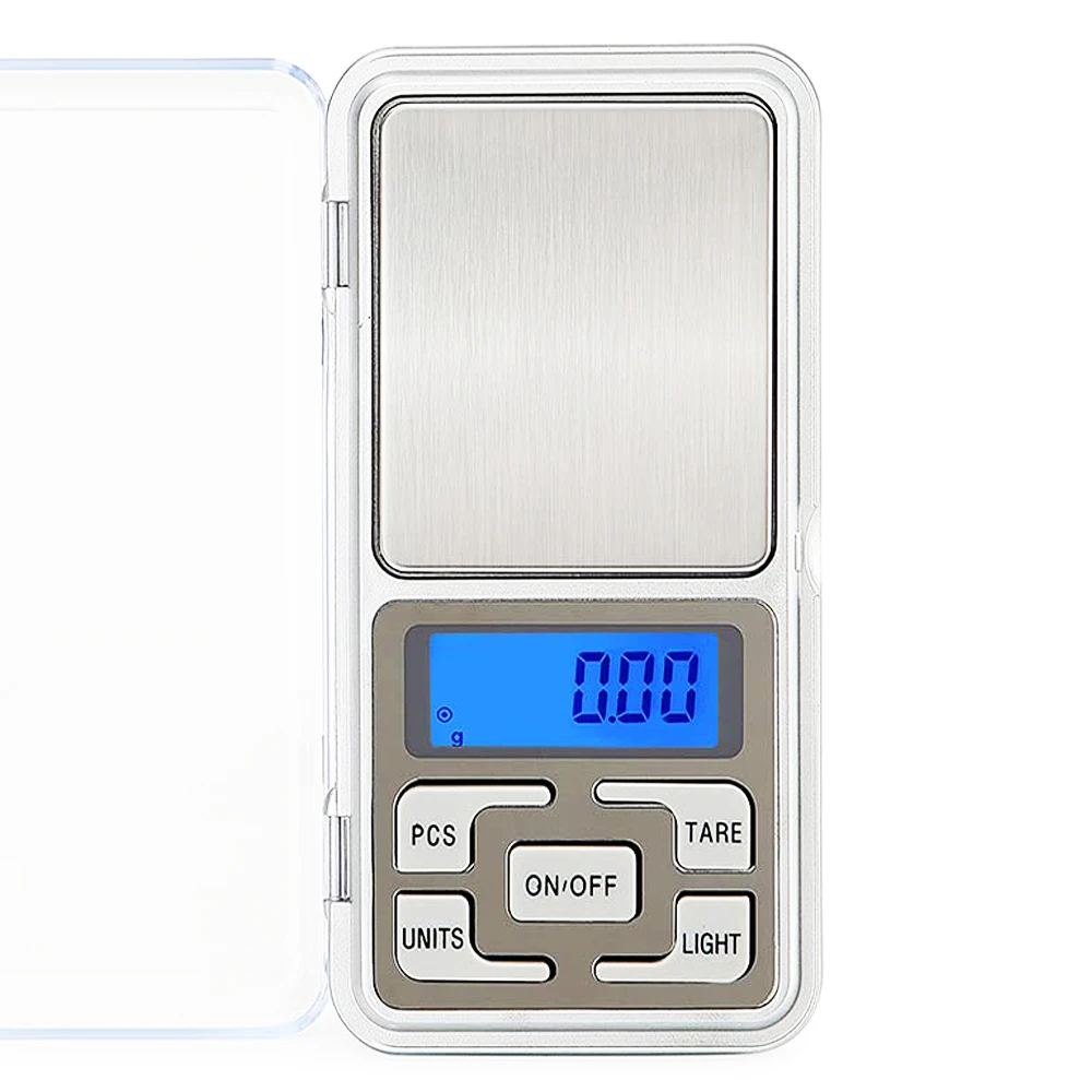 

Mini Digital Pocket Scale 200/500g Capacity 0.01g High Accuracy LCD Electric Weed Kitchen Food Scale For Jewelry Gram Weight