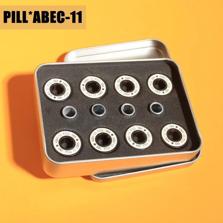 Профессиональный подшипник для скейтборда Pill * Sk8 из хромированной стали высокая