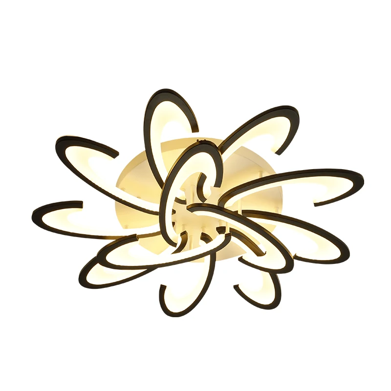 

Modern Led chandeliers For Living Room Studyroom Bedroom lights lampara techo led White/Black Ceiling chandelier light fixtures