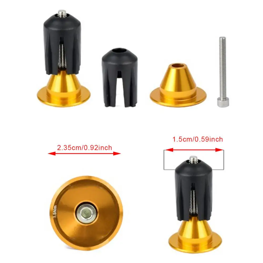 1 пара заглушки для руля велосипеда из алюминиевого сплава|Упоры рук на руль