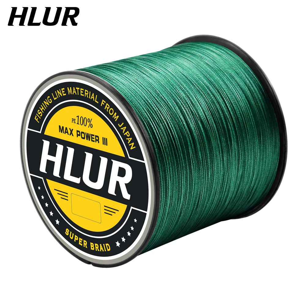HLUR 9 Braided Fishing Line 300M 500M 1000M Multifilament PE X9 Strands Fishing Cord Strong Japan Technology Muticolor