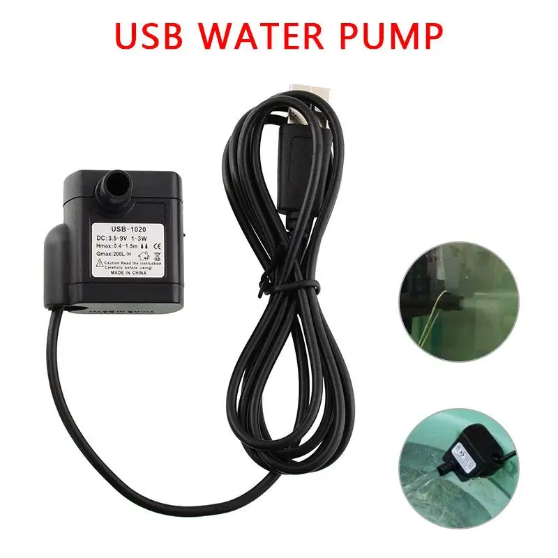 Погружной насос для бассейна 3 5-9 В USB водяной 15 Вт фонтана погружной фонтан