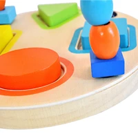wooden beads circle toys preschool educational toys for children baby