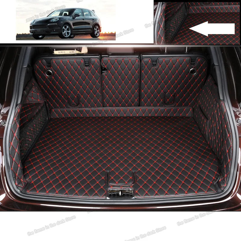 

Кожаный коврик для багажника автомобиля, подкладка для груза для porsche cayenne 2011 2017 2016 2015 2014 2013 2012 958, коврик для багажника, заднего сиденья