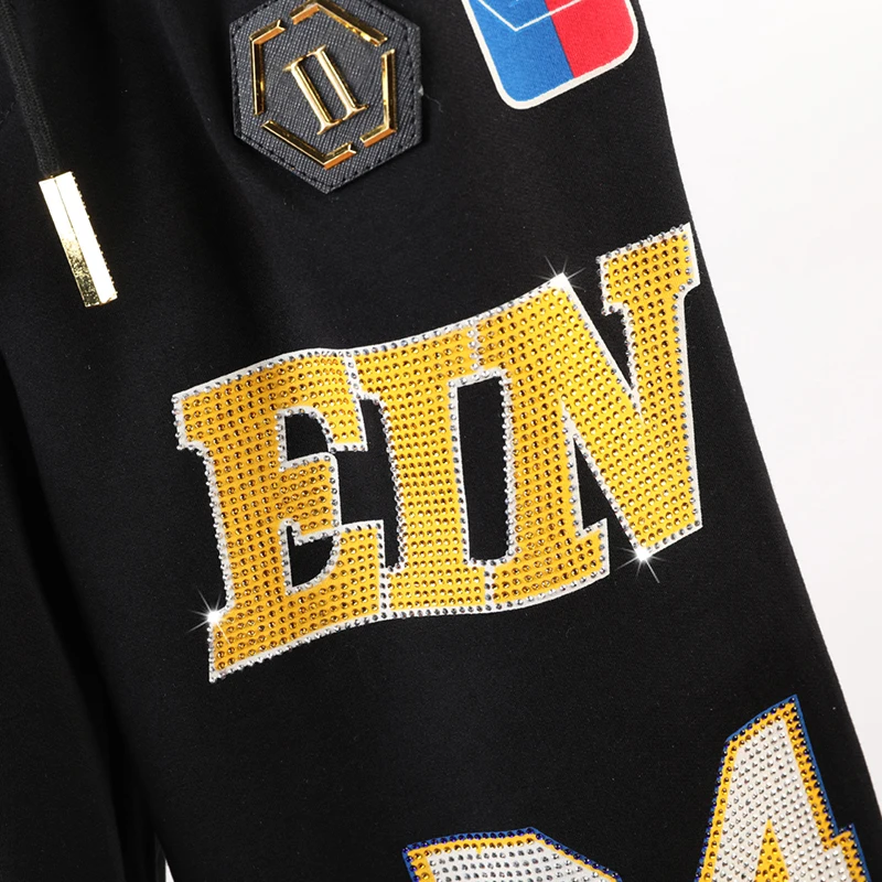 

2021 shorts men's fashion salute PP basketball 24 hot diamond Plein pure cotton European and American fashion sports Capris