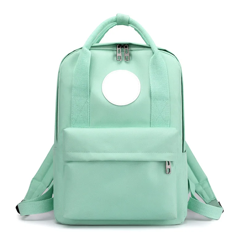 Модный простой рюкзак Fengdong для учеников однотонный школьный ранец дорожный