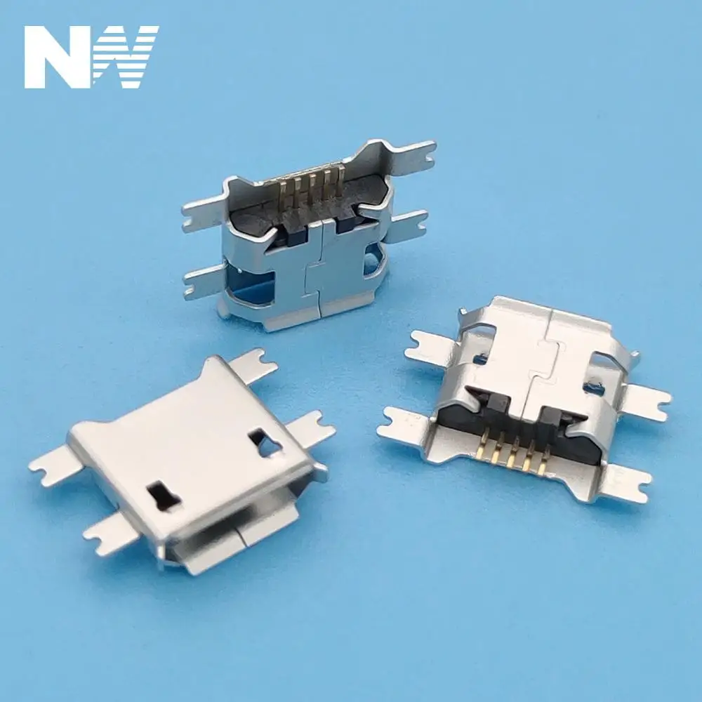 

100 шт. 5Pin гнездо Micro Usb разъем Smd 4 фута широко используется в планшетных телефонов Pda зарядки