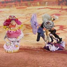 Genuine ONE PIECE LOG BOX Big Mom Pirates Cake Island Charlotte Linlin Charlotte Katakuri Action Figure Ornaments Model Toys