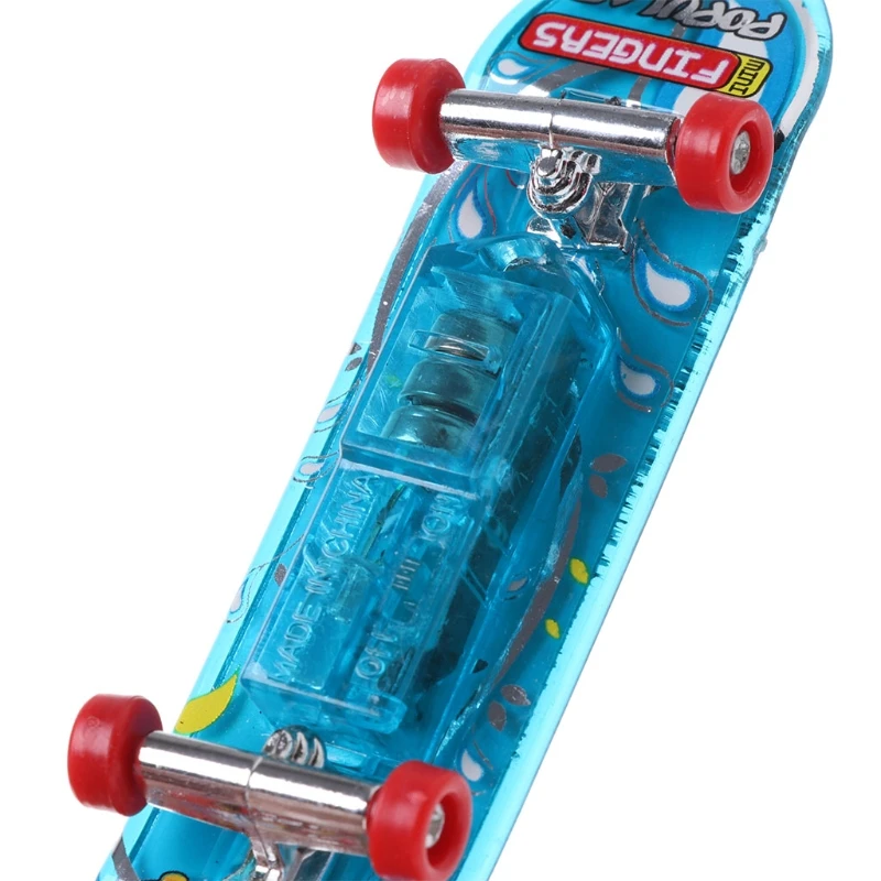 2 шт. светодиодный мини-Скейтборд Доска для пальцев Tech Deck детские игрушки подарки Детские игрушки Q6PD