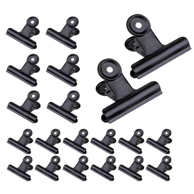 

20 Pack Chip Clips in 3 Sizes, Large Heavy Duty Clips for Paper Bags Documents At Home School Office