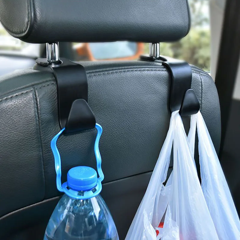 2Pcs Car Seat Back Hooks Trunk Organizer Vehicle Headrest Hanger Clips Durable Handbag Storage Accessries | Автомобили и