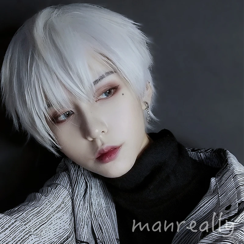 Парик Ailiade для косплея мужчин и женщин синтетический термостойкий с короткими