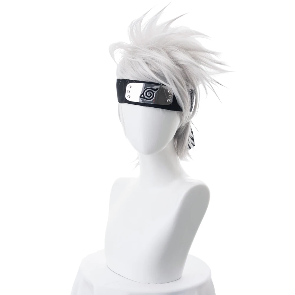 Парик для косплея Какаси хатакэ из аниме Наруто Короткие термостойкие