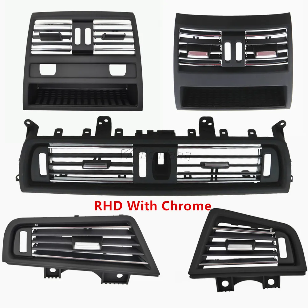 Правый руль RHD Full Chrome Кондиционер AC решетка вентиляции для BMW 5 серии F10 F11 F18 520 523 | Отзывы и видеообзор