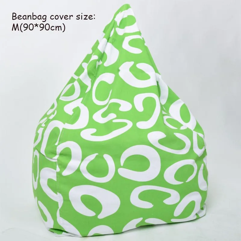 M-90X90CM Bean Bags для взрослых Bean Bag Cover Whithout наполнение lounger Bean Boozled Pouf Chambre спальня ленивый мешок стул диван Pouf Geant - Цвет: M-90X90CM