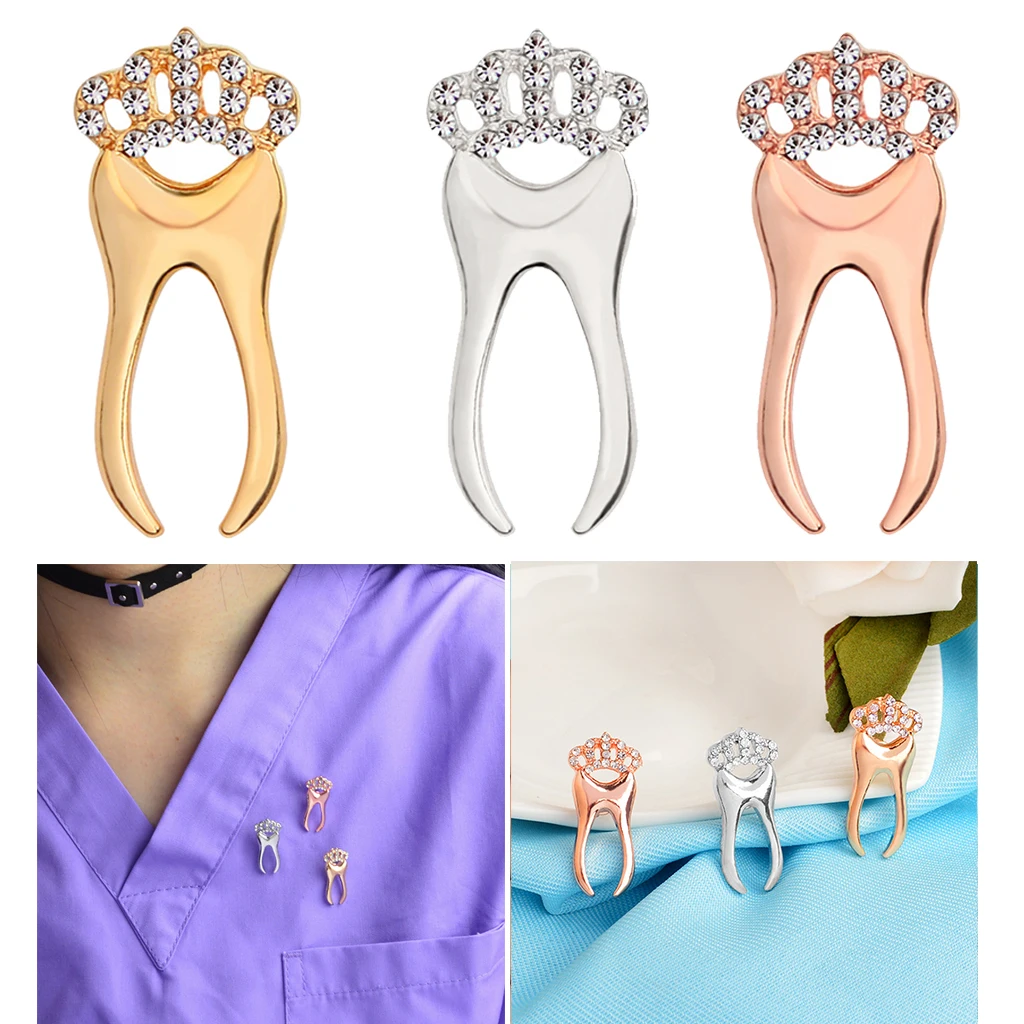 Креативные брошки в форме зуба нагрудные значки медицинские ювелирные изделия