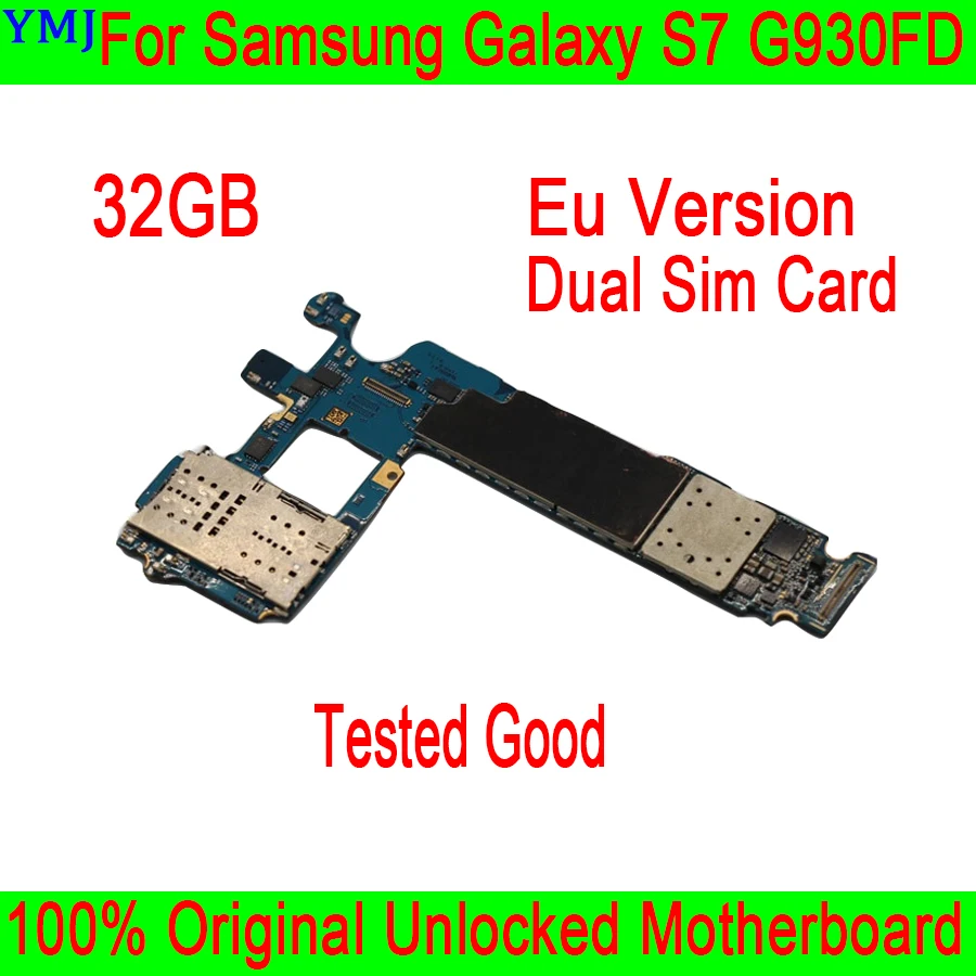 Материнская плата для Samsung Galaxy S7 G930FD 32 ГБ две Sim карты европейская версия 100%