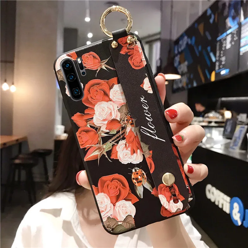 WK3-26WDRosePiaoC SoCouple чехол на запястье для huawei P20 P30 Pro Lite P10 mate 10 20 Pro 30 Lite Nove 3 3i Honor 20 Pro 10 Чехол-держатель для телефона - Цвет: WK3-26WDRosePiaoC