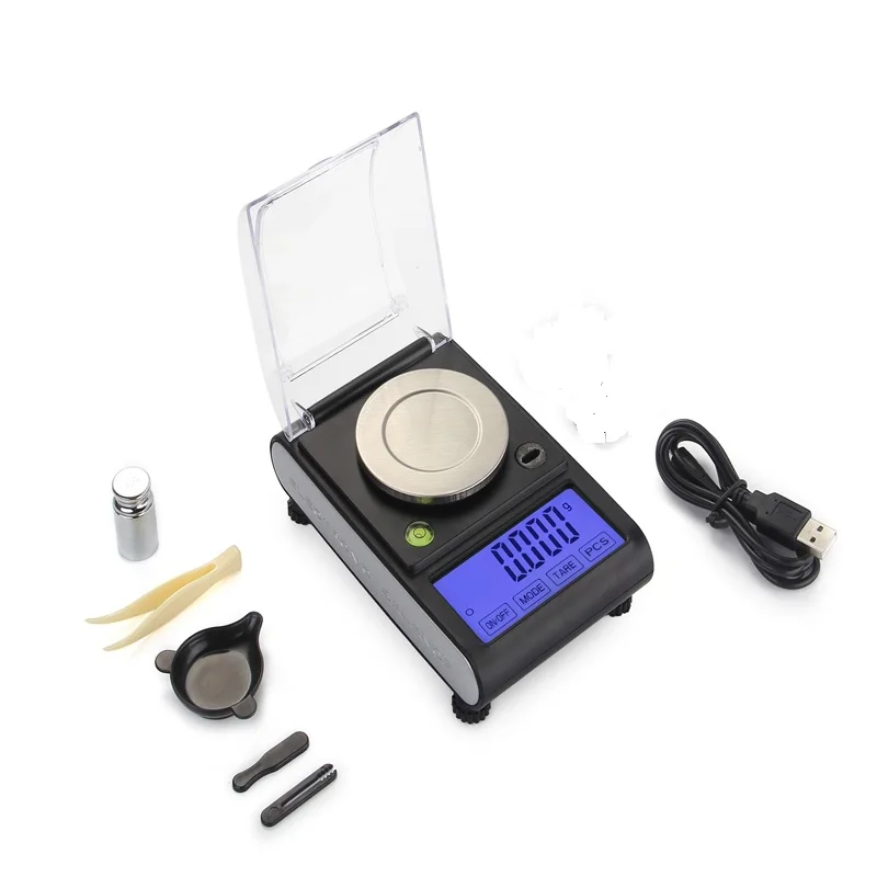 

50g 0.001g Digital Electronic Scale 0.001g Precision Touch LCD Digital Jewelry Diamond Scale Laboratory Counting Weight Balance