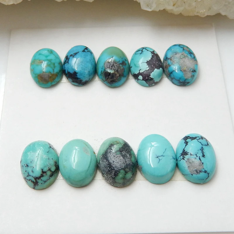 10 шт. натуральные в форме овала бирюзовый головастой формы драгоценные камни