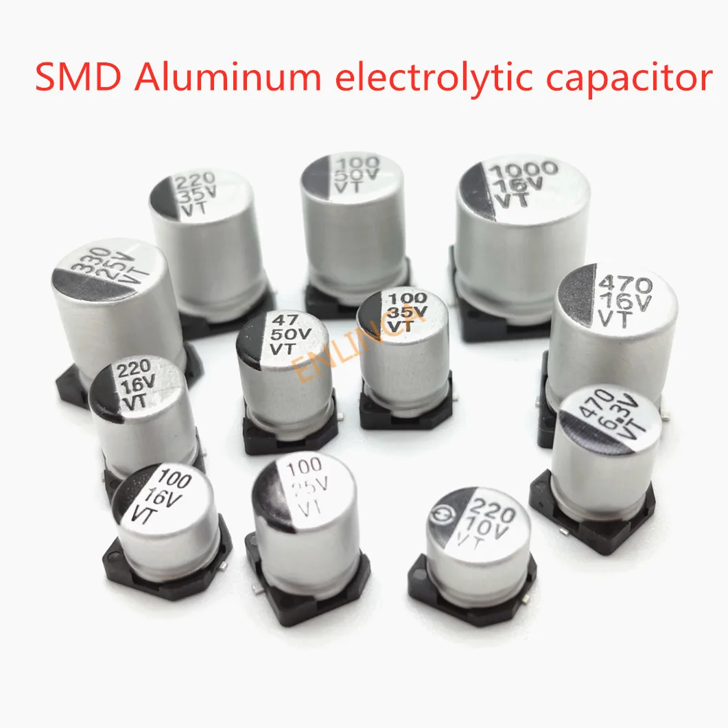 20 шт. SMD 50 в 35 25 16 10 100 мкФ 220 47 33 22 4 7 2 1 Ф алюминиевый электролитический