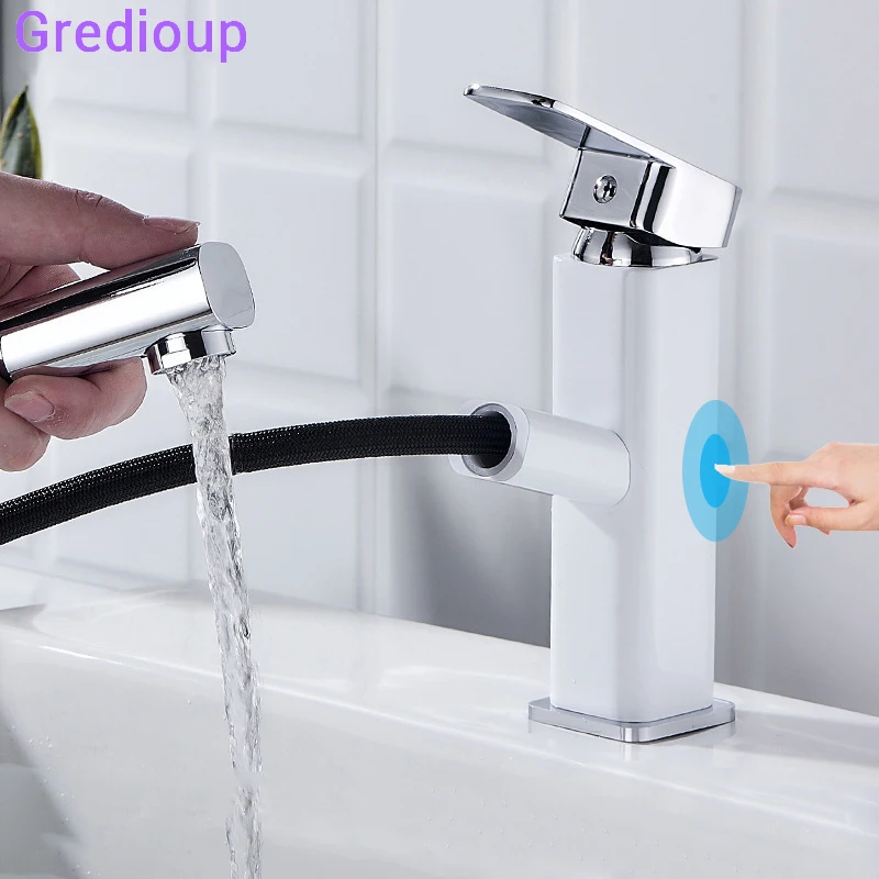 Кран для раковины с сенсорным умным сенсором умный выдвижной кран ванной комнаты