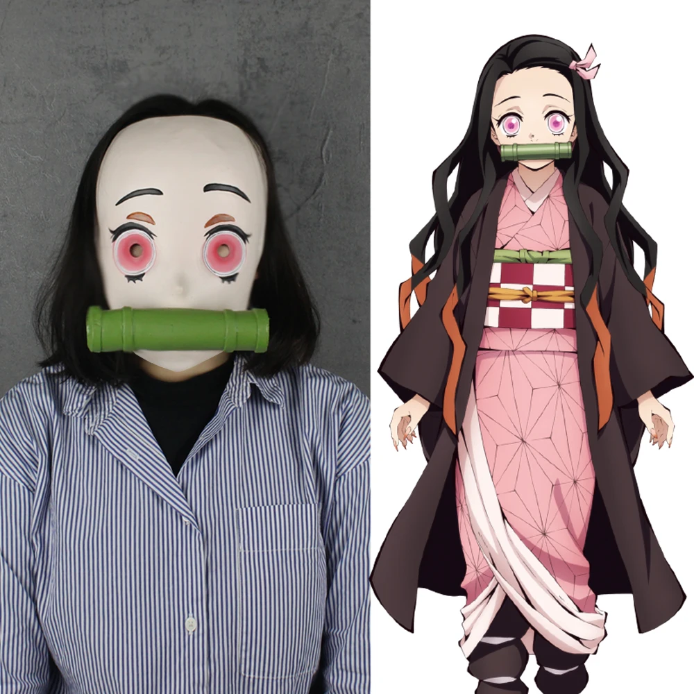 Новый демон убийца: Kimetsu без Yaiba с милой надписью Камадо Nezuko половина уход за кожей