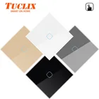 Tuclix настенный сенсорный выключатель, 110-240В 123 Gang 1way светодиодный сенсорный экран