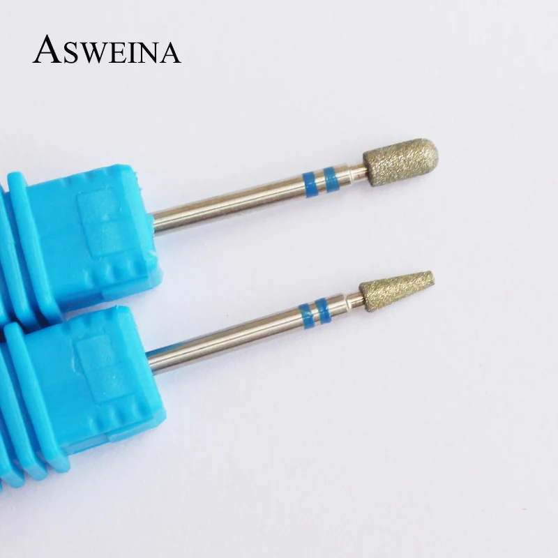 Алмазная дрель ASWEINA 8 типов для дизайна ногтей сверло фрезерования заусенцев