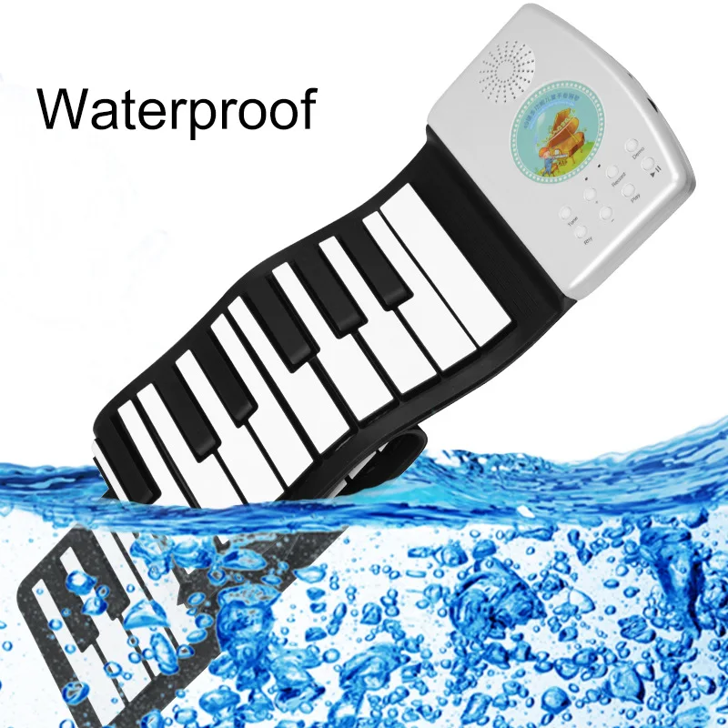 49-key digital keyboard flexible curly piano gift electronic hand-rolled piano music lover children
