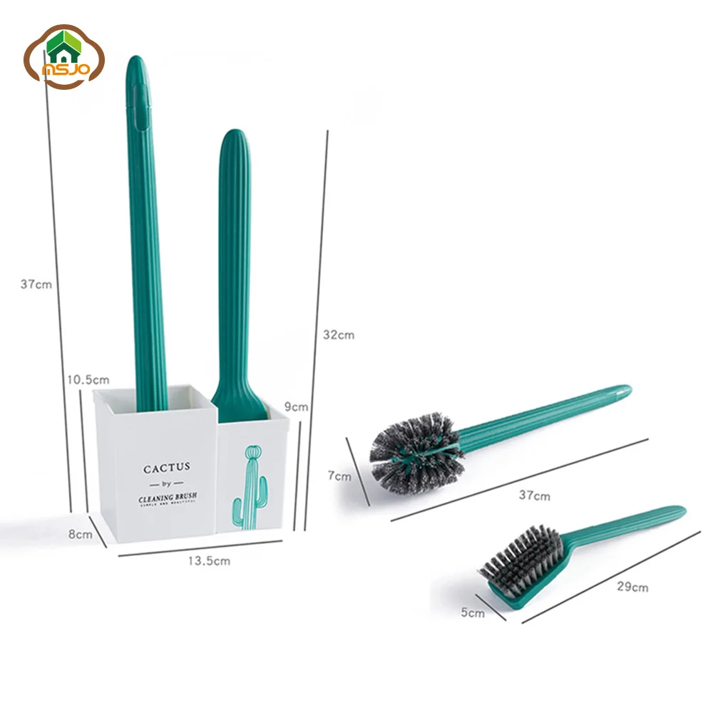 Щетка для чистки ванной комнаты MSJO черная щетка унитаза набор туалета настенный