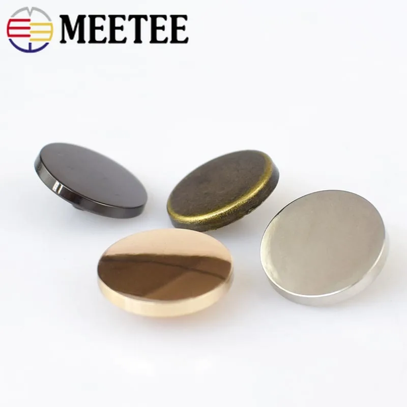 30 шт./набор металлические кнопки Meetee 12/15/17 мм гвоздики застежка для куртки пальто
