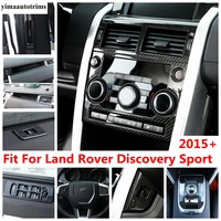 pillar b ac air window lift wheel gear panel cover kit trim carbon fiber accessories for land rover discovery sport 2015 2020