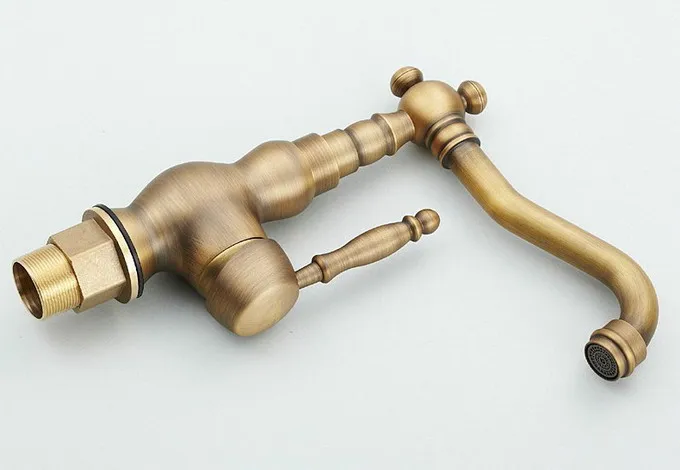 Винтаж Ретро Античная латунь Кухня барная стойка Ванная комната судно