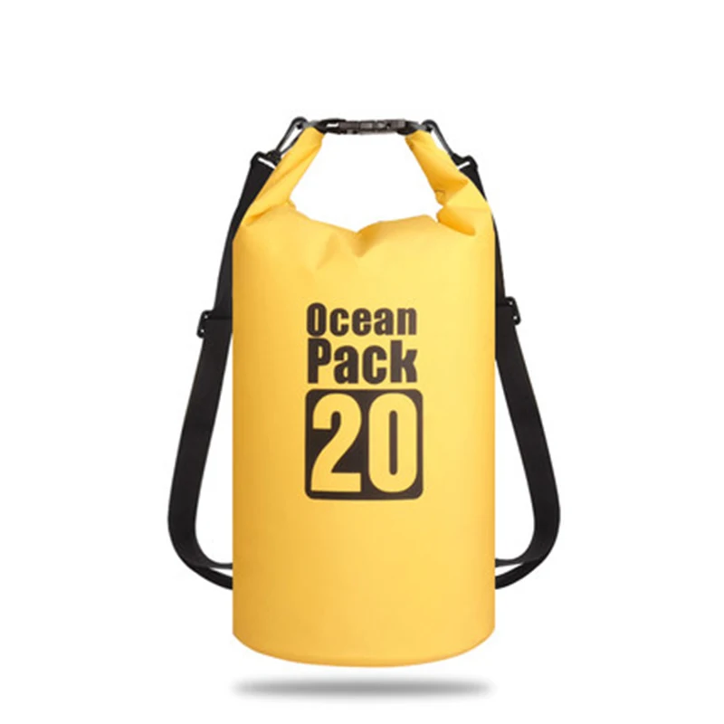 5L/10L/15L/20L/30L открытый плавательный водонепроницаемый мешок пакет ПВХ брезент Кемпинг рафтинг хранения сухой мешок с регулируемым ремешком крюк