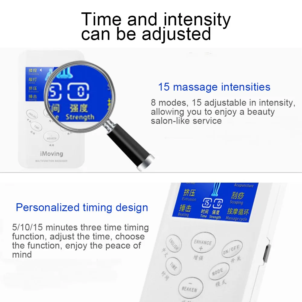 

Electric Tens Muscle Stimulator Digital Muscle Therapy Full Body Massage Relax 16pads Pulse Ems Acupuncture Health Care Machine