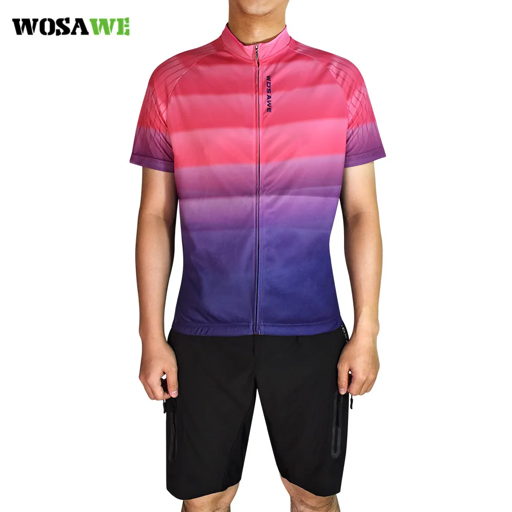 Мужской трикотажный комплект WOSAWE летняя одежда для горных велосипедов