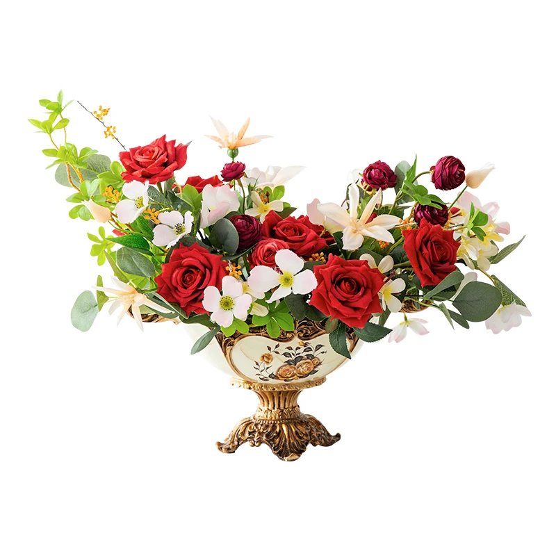 Искусственные шелковые цветы для свадебных торжеств декоративные в стиле ретро