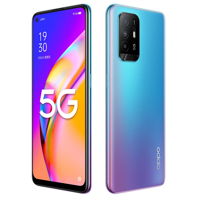 Оригинальный Oppo A95 5G мобильный телефон Dimensity 800U Android 11 0 6 43 &quotAMOLED 60 Гц 8 Гб