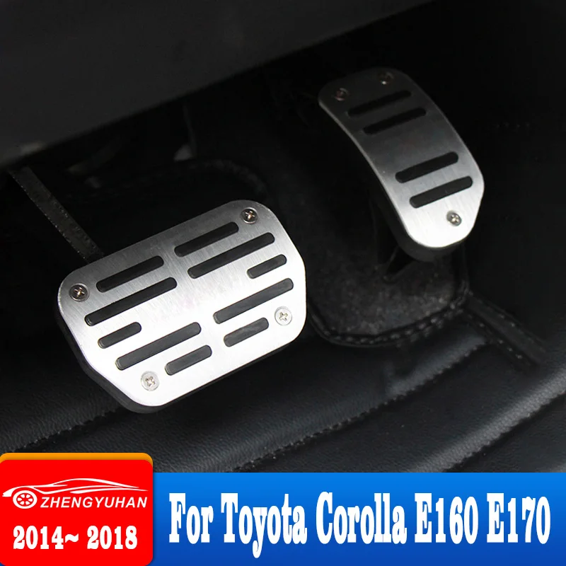 

Car Accelerator Brake Clutch Pedal Footrest Pedals Plate Cover For Toyota Corolla 2014-2016 2017 2018 Car Pedals Accessories