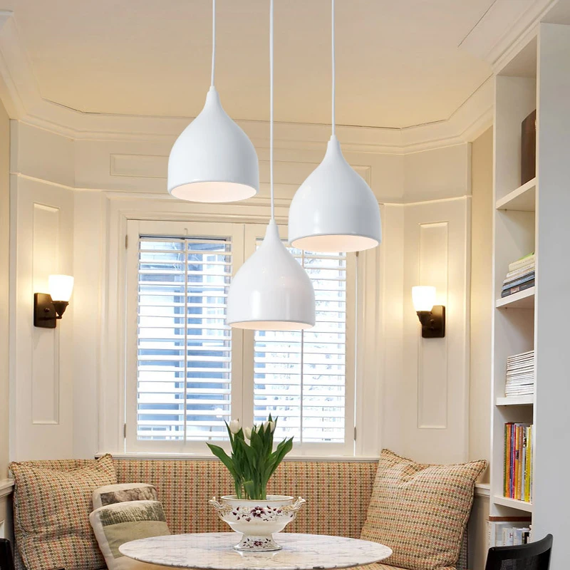 modern aluminum Ceiling Lights E27 black lampara de techo dining restaurant bar coffee industrial vintage ceiling lamp | Освещение