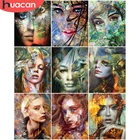 HUACAN картина по номеру женские с рамой Ручная роспись холст Современная Раскраска по номерам портрет для домашнего декора DIY подарок