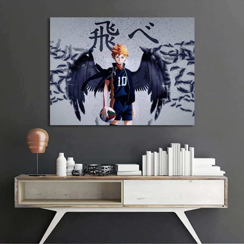 Модульная картина плакат на стену анимация кино и телевидение Haikyuu скандинавский