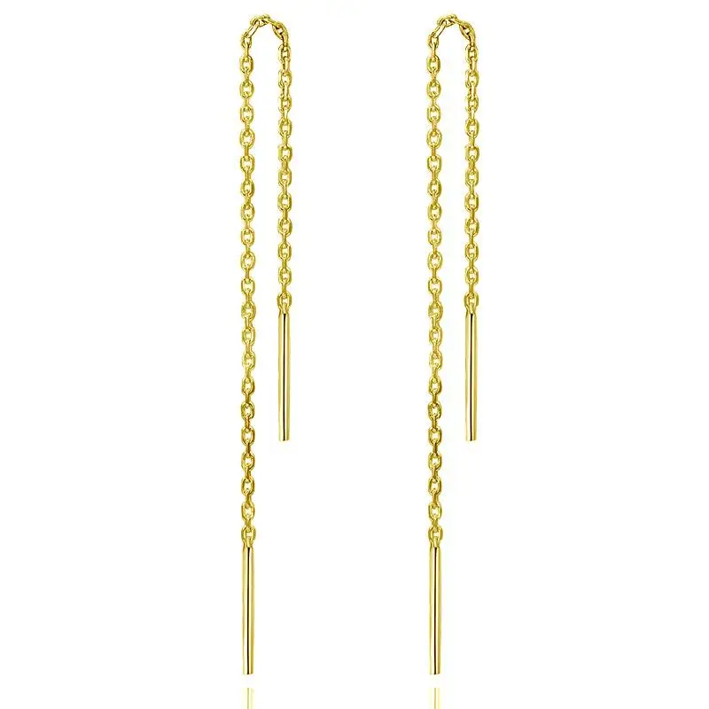 Женские длинные серьги кисточки из серебра 925 пробы 8 см|Серьги-подвески| |